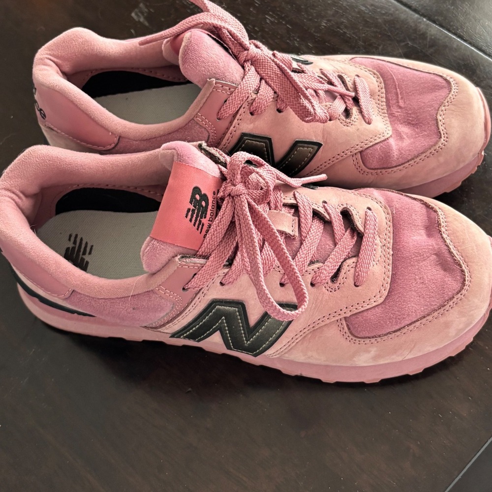 New Balance 574 Pink Suede Mesh Sneakers WL574LDJ Womens 8.5 US